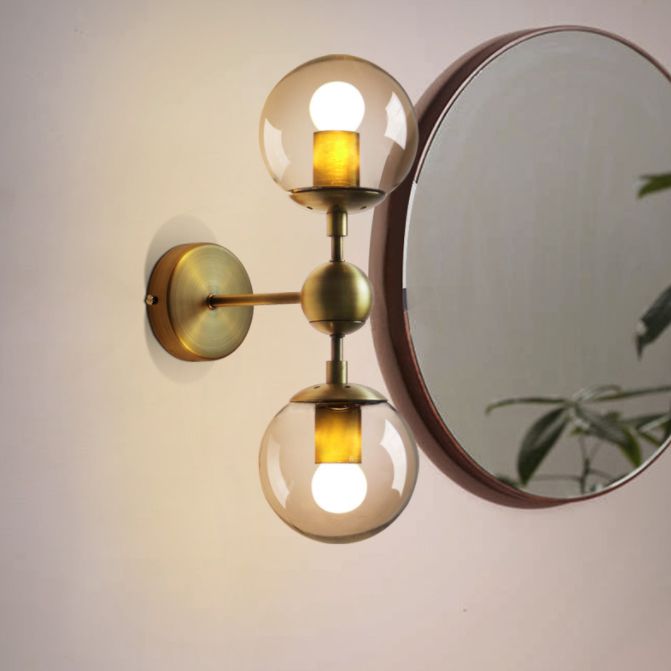 Globe Clear Class Wall Lighting Fixtures Modern Wall Mounted Light Fixture for Bedroom