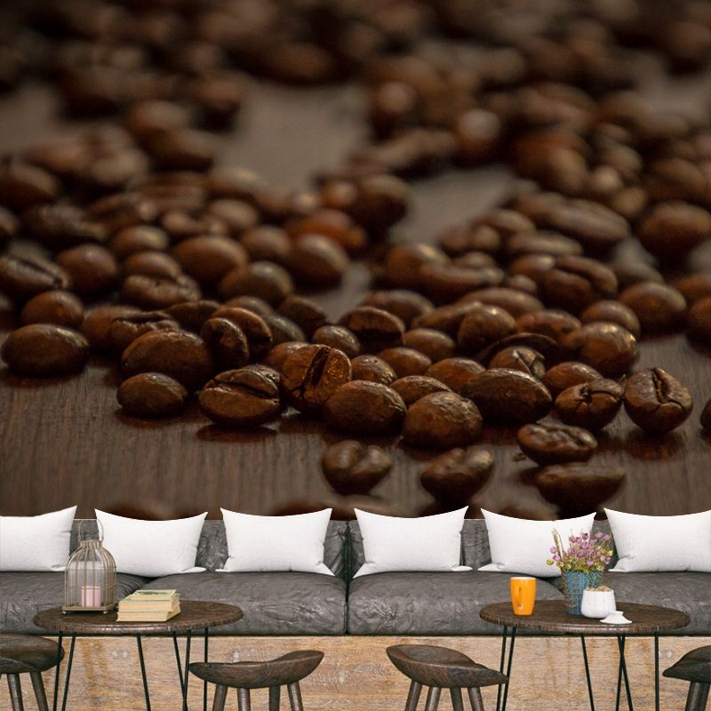 Coffee Beans Water Resistant Coffee Shop Wall Decoration, Made to Measure