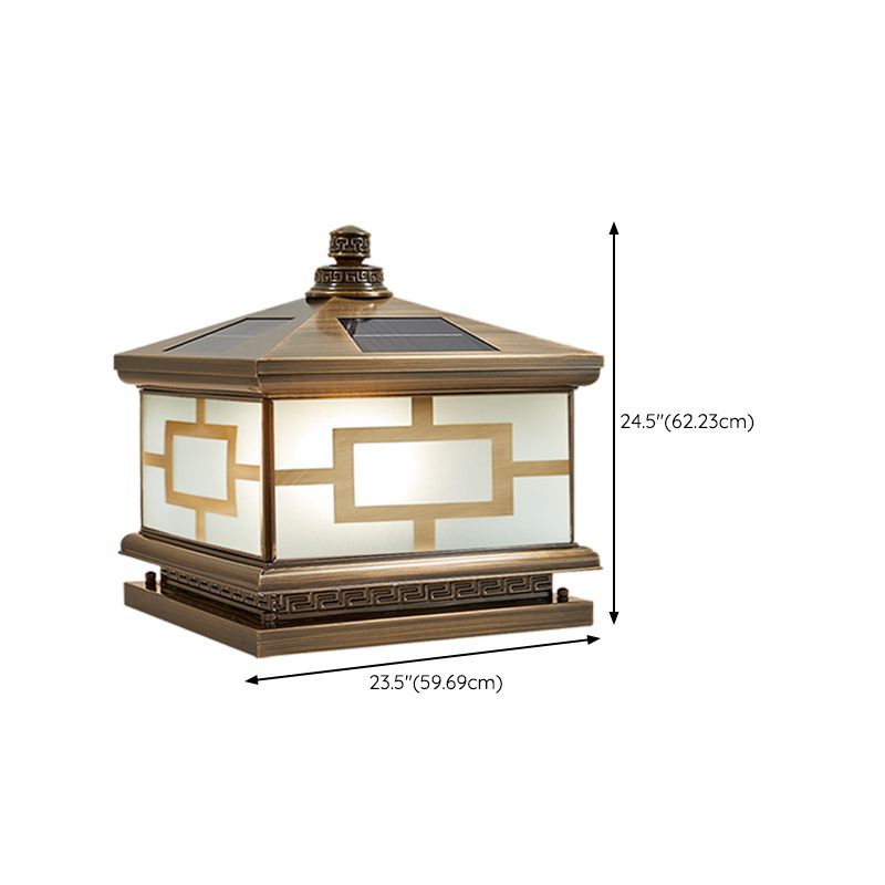 Household Pillar Light Creative LED Solar Lighting Fixture for Backyard