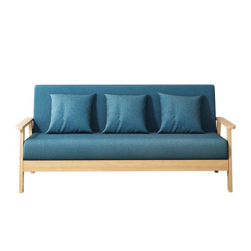 Quadratarm Stoff aus 2/3 Sitzsofa mit Holzbasis