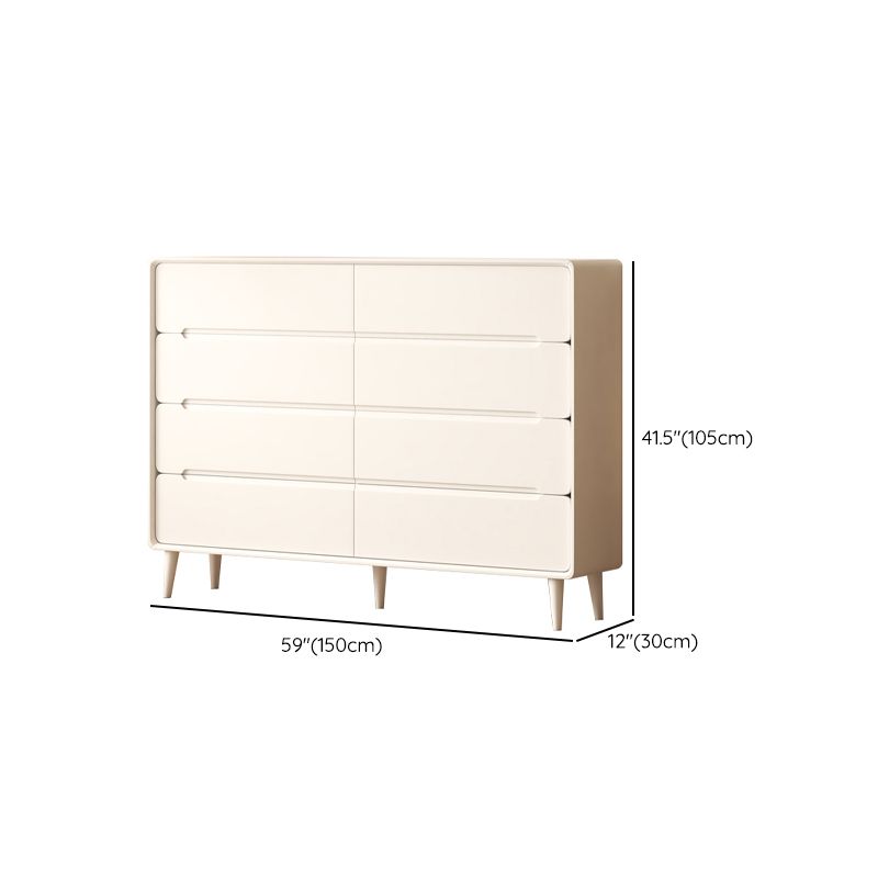 Wooden Storage Chest Dresser Modern Storage Chest with 8 Drawers