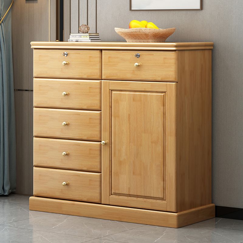 Traditional Storage Chest Solid Wood Storage Chest Dresser for Bedroom