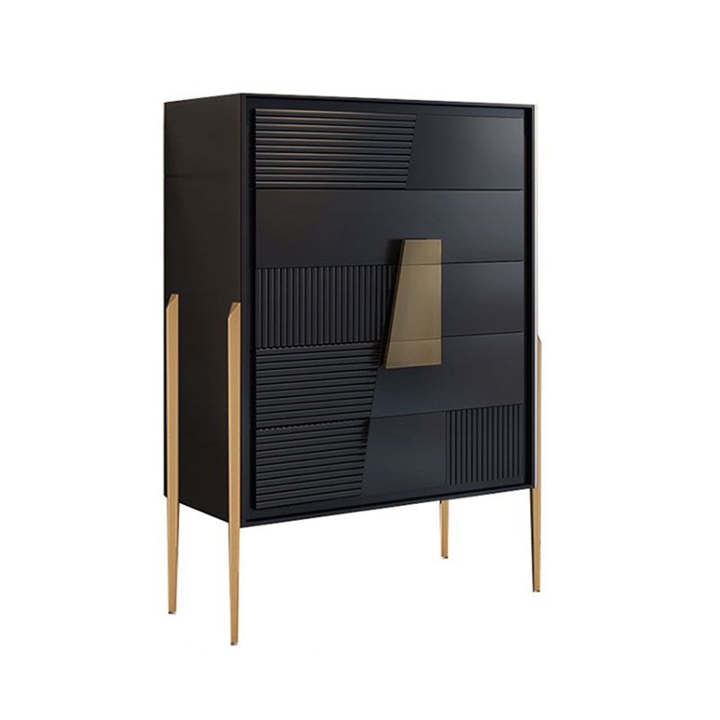 Glam Buffet Table Engineered Wood Sideboard Buffet with Drawers for Dining Room