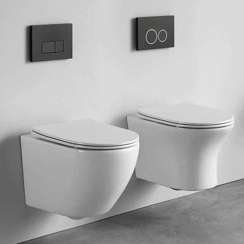Contemporary All-In-One Flush Toilet Wall Mount Porcelain Urine Toilet