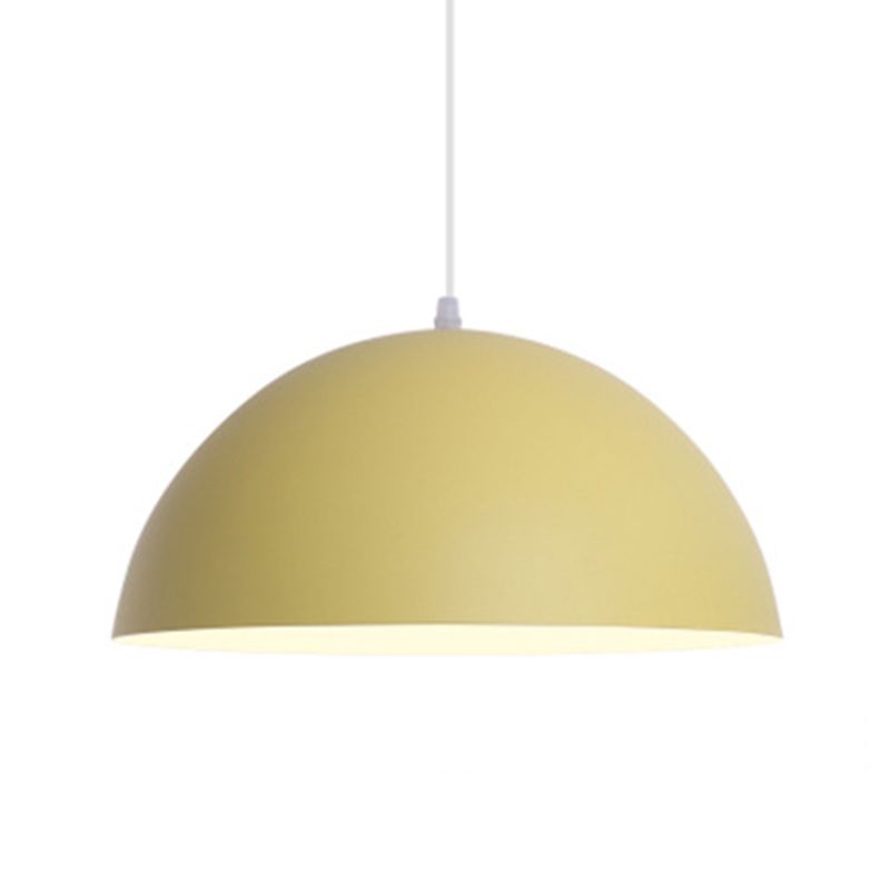 Lampada a ciondolo Macron a 1 luce Style moderna Light Appeding Light con tonalità metallica