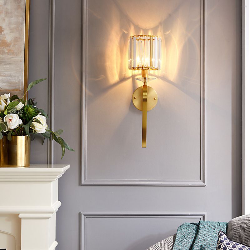 Unique Shape Wall Mount Light Fixture Modern Wall Mounted Lighting in Gold Fixture