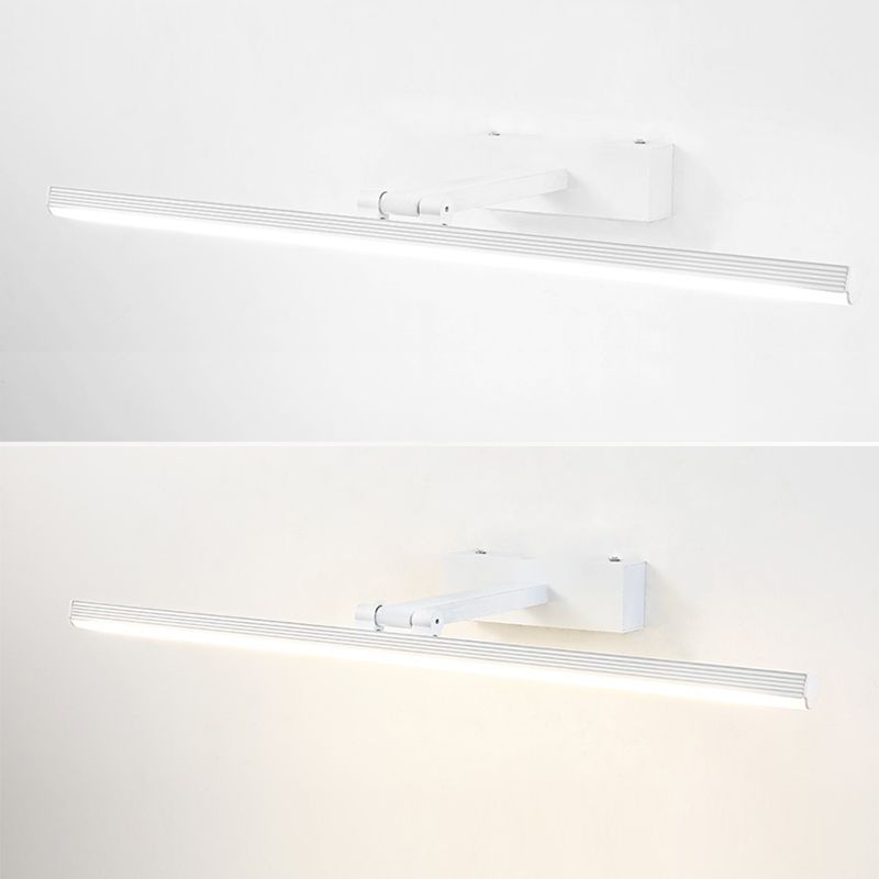 LED Vanity Wall Light Fixtures with Silicone Shade Modern Mirror Front Light