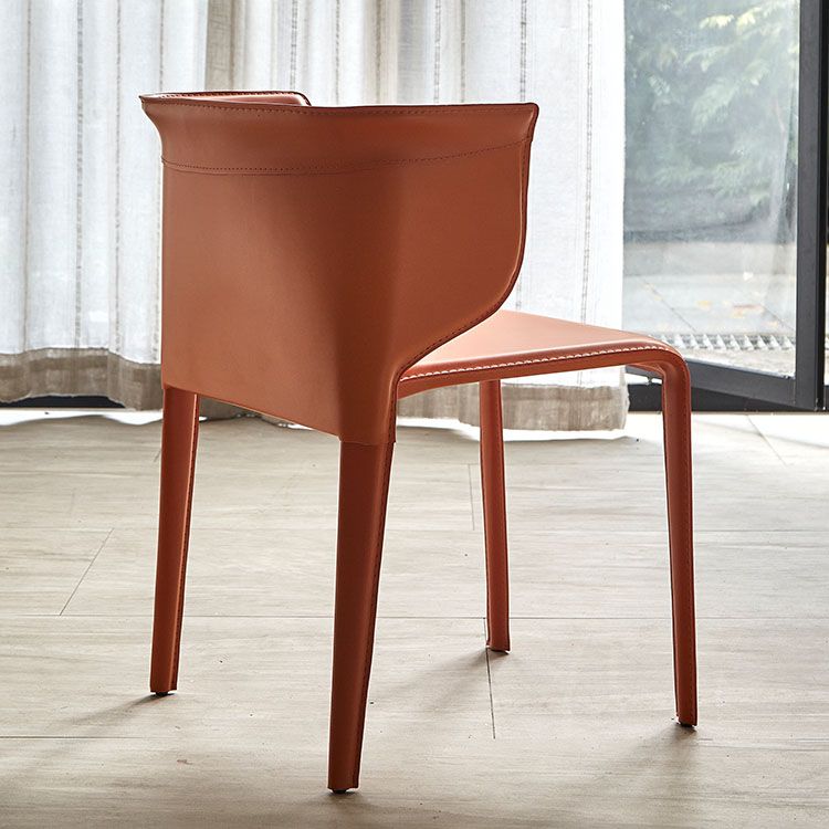 Comedor Silla de Comedor Contemporánea Silla Orejero de Metal con Brazo