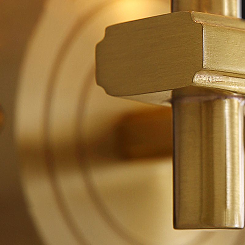 Lámpara de la plataforma de estilo moderno Cristal transparente de pared de 1 luces en oro