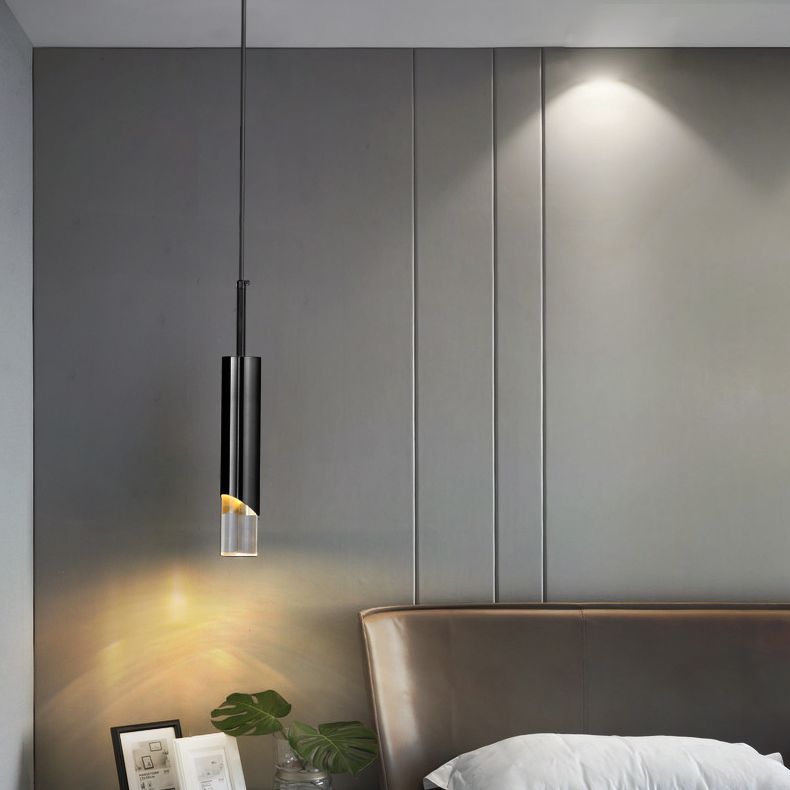 Postmodern Simplicity Cylinder Ceiling Suspension Lamp Acrylic Ceiling Lights Fixture for Restaurant