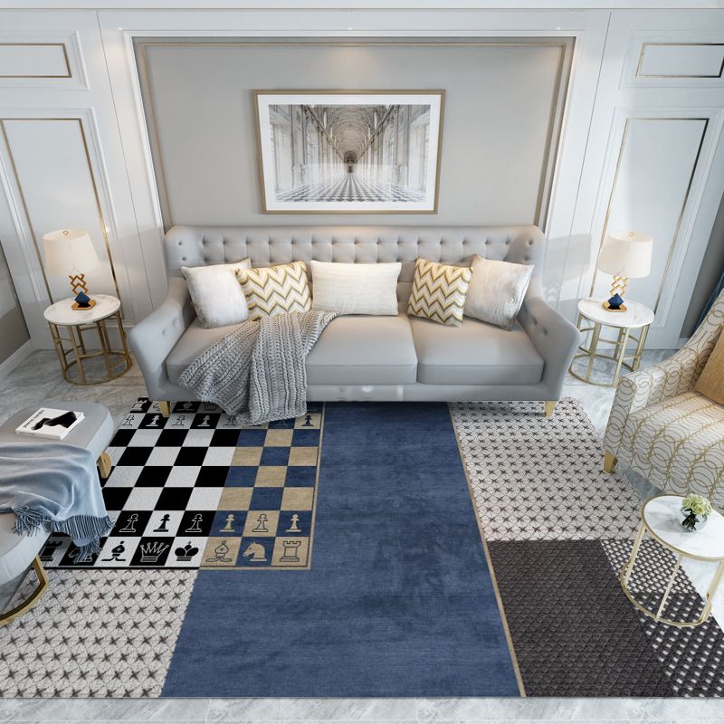 Light Brown Rug Polyester Cube Rug Washable Indoor Rug for Home Decoration