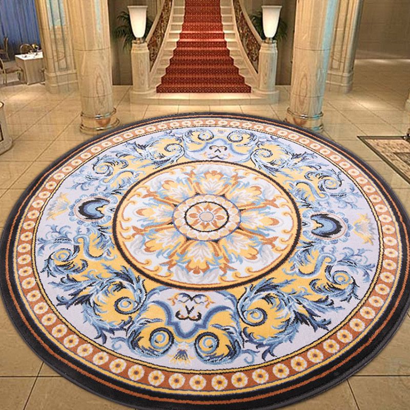 Glam Rug Mid-Century Area Rug Polyester Easy Care Carpet for Bedroom