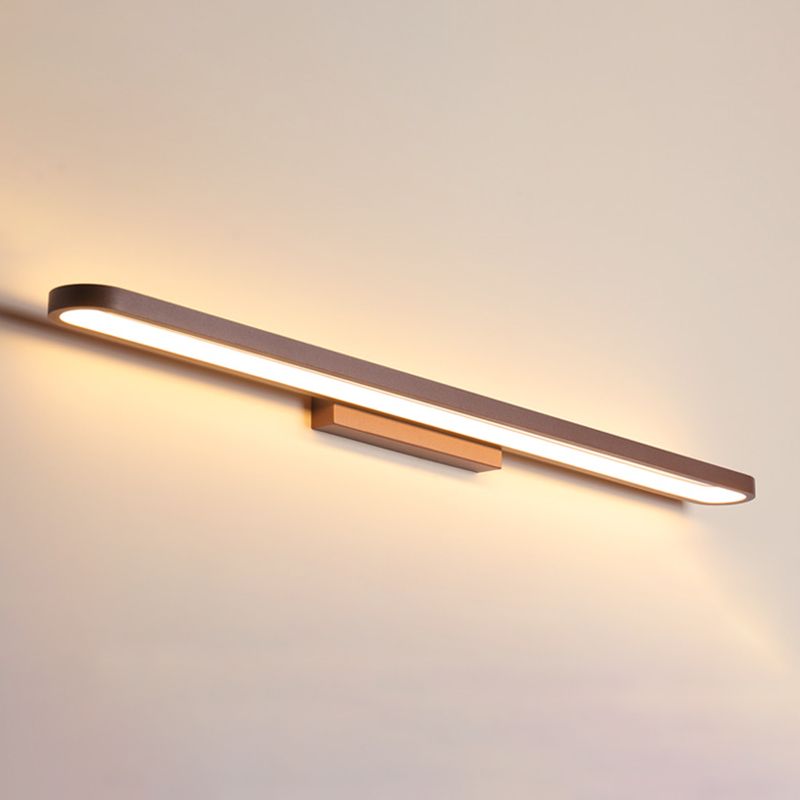 1-Light Linear Wall Sconce Modern Style Metal Wall Lighting for Bathroom