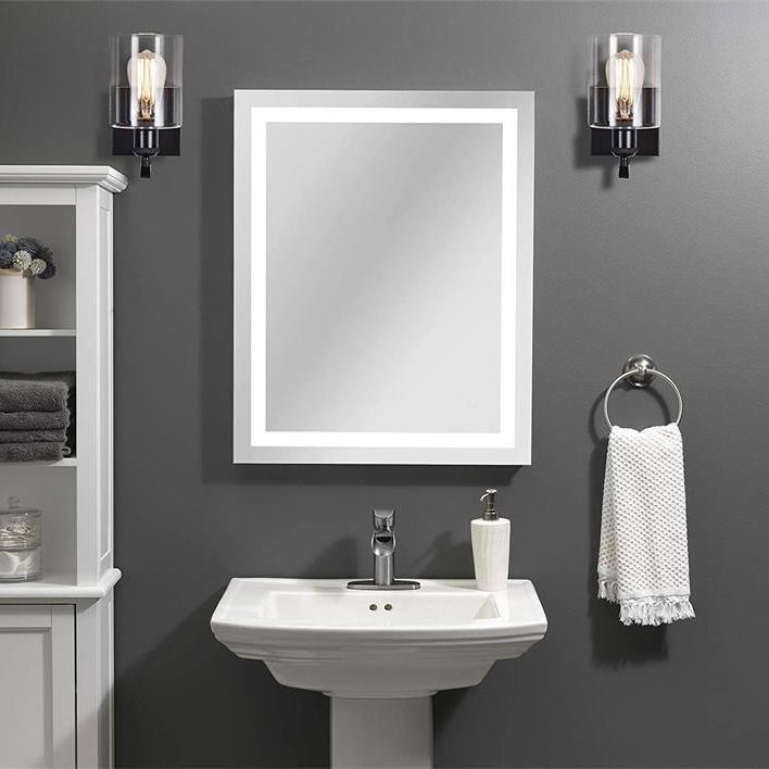 Industrial Style Metal Vanity Light Cylinder Shape Vanity Lamp for Shower Room