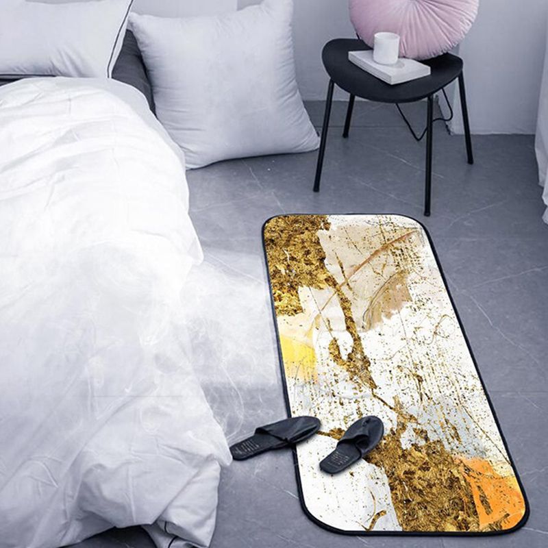 Goud modern tapijten polyester grafisch binnen tapijt wasbaar tapijt voor woonkamer