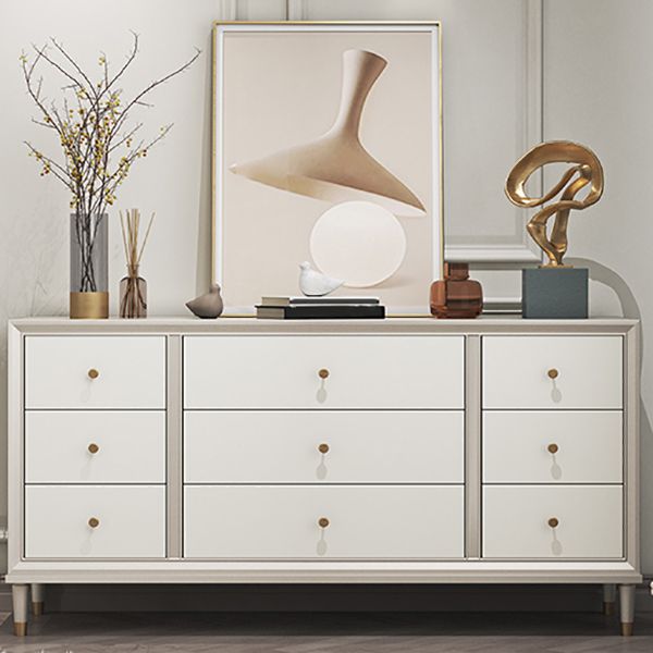 Contemporary Storage Chest Wooden Storage Chest Dresser with 8/9 Drawers for Home