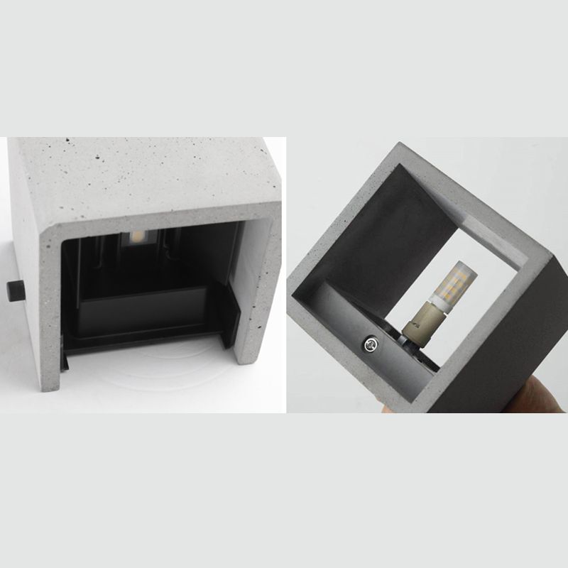 Modern Wall Light Fixture Simple Cement Wall Washer for Outdoor Hallway