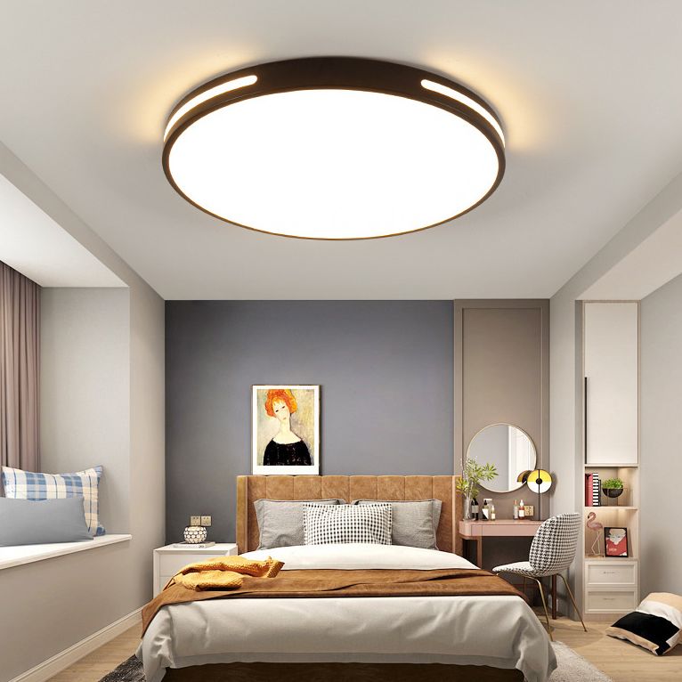 360 ° Surround Lighting Rotondo LED Light Modern Minimalism Metal Openwork Borders Flush Montaggio Lampada per Room Study