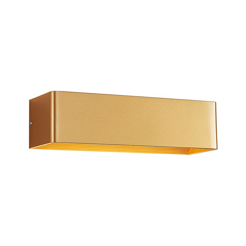Forme carrée en métal applique de style moderne 2 lumières