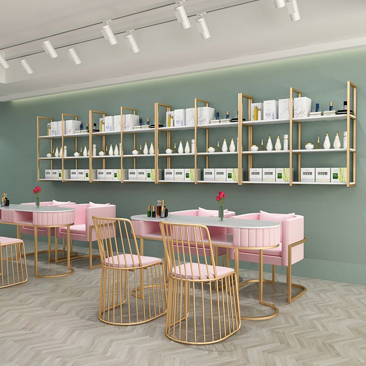 10.63 "W libreria in stile glam a parete in stile glam per la sala da studio degli uffici domestici