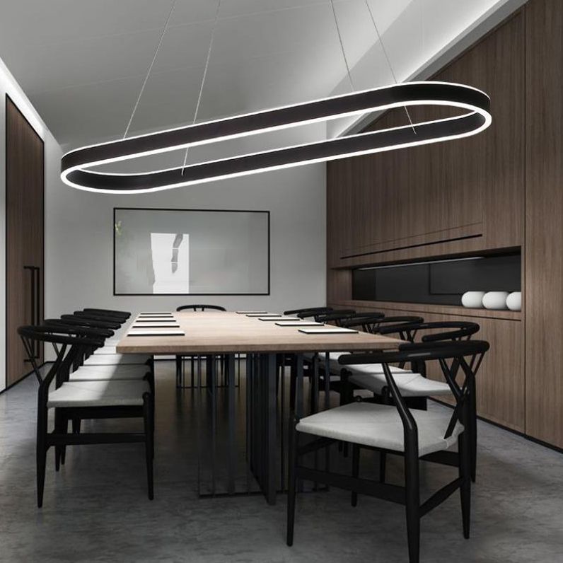 Forma de geometría Luz de colgante de estilo moderno Metal Metal LED Ilumining de iluminación