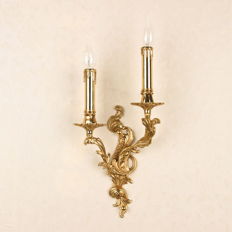 Red Copper Contemporary Sconce Light Fixtures Metal Wall Lamp Sconce for Bedroom