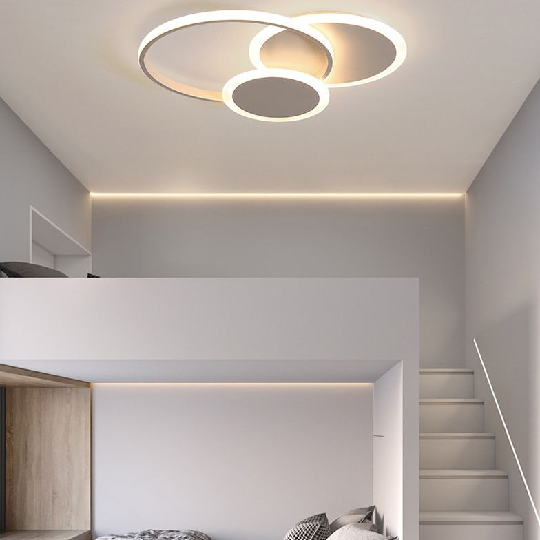 Cirkels dicht bij plafond verlichting minimalistische stijl metalen LED flush mount verlichting