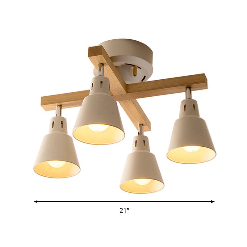 MONOCHROME BEAU SUBSEMBLE SEMI FLUX PLADIER LIGHT 4 LIGLES MODERNE METALLIQUE PLAFIQUE POUR LA CHAMBRE