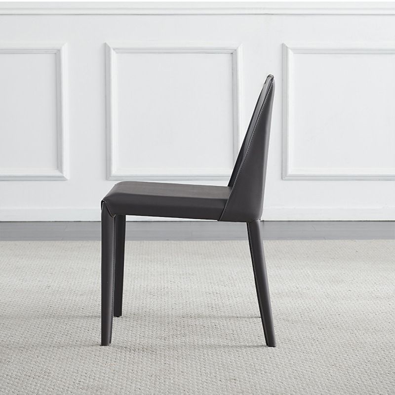 Contemporary Indoor Kitchen Chair Faux Leather Dining Side Chair