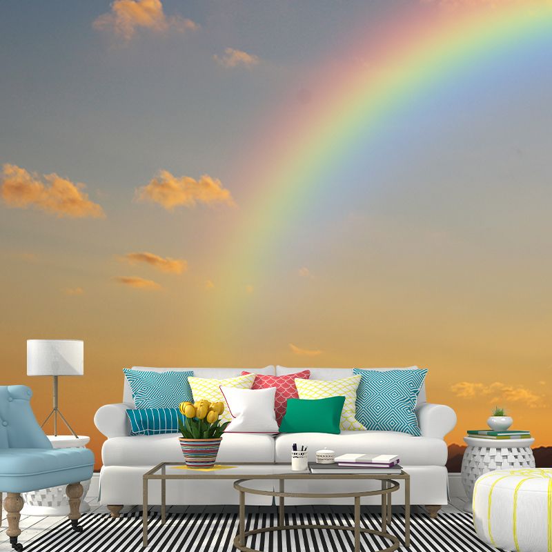 Mural Wallpaper Colorful Sky Photography Environment Friendly Living Room Wall Mural