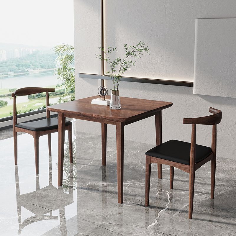Modern 1/3/5 Pieces Dining Set Rectangle Wood Dining Table for Cafe