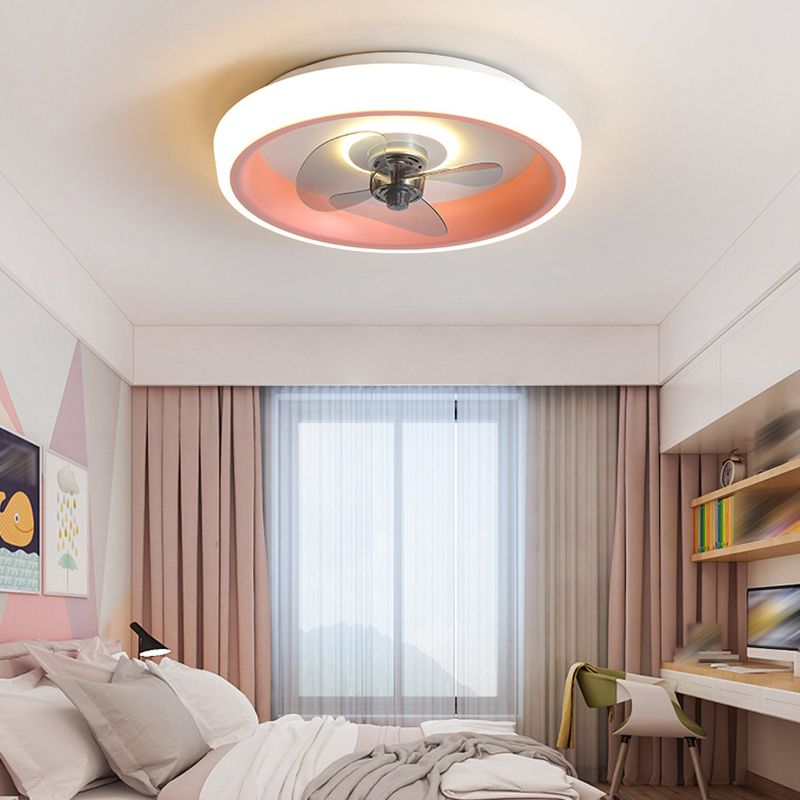 2 Light Ceiling Fan Lighting Modern Style Metal Ceiling Fan Lighting for Living Room