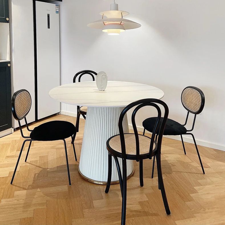 Stone Dining Room Collection Contemporary Round Dining Table for Kitchen Home