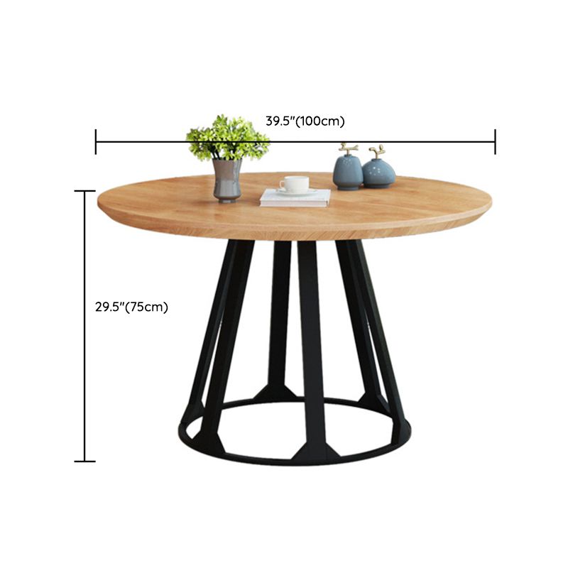 Nordic 1/2/5 Pieces Dining Set Round Wood Dining Table for Dining Room