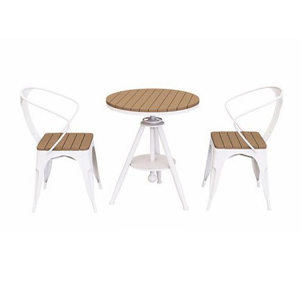 Modern Round Dining Set 1/3/5 Piece Reclaimed Wood Dining Table Set