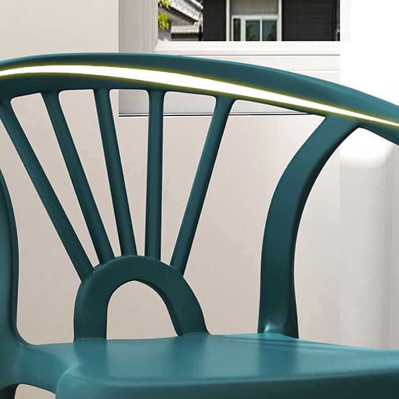 Silla sin brazos de Wishbone del comedor de la silla lateral del plástico contemporáneo