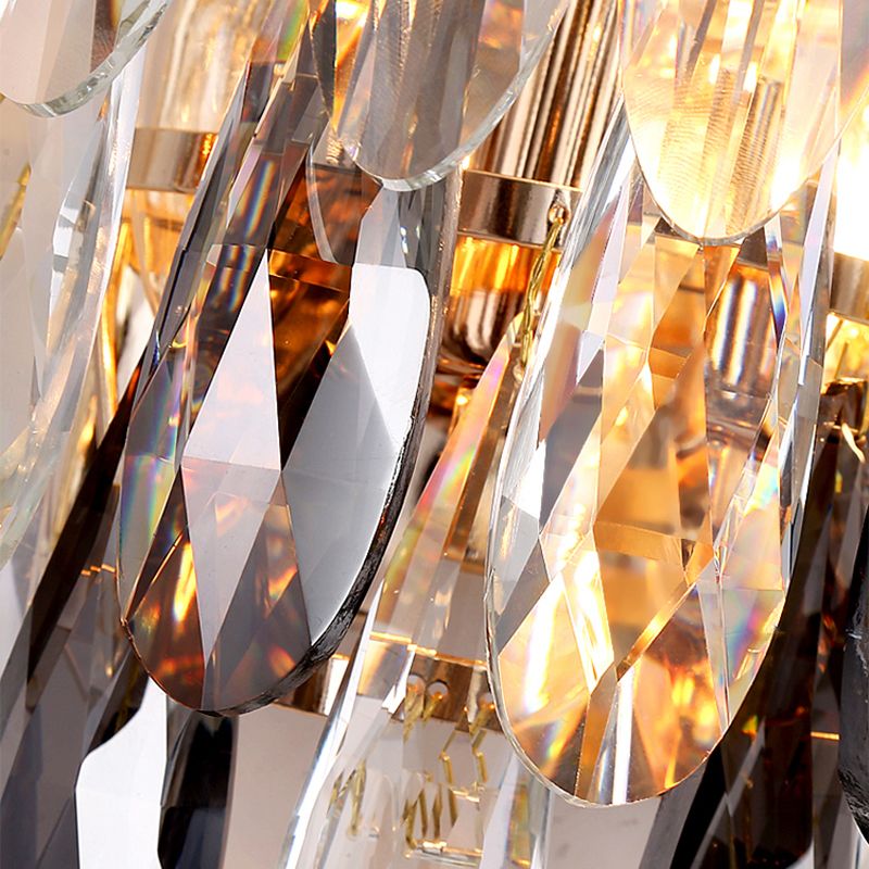 Unique Shape Wall Light Fixture Modern Crystal Wall Mounted Lighting for Living Room