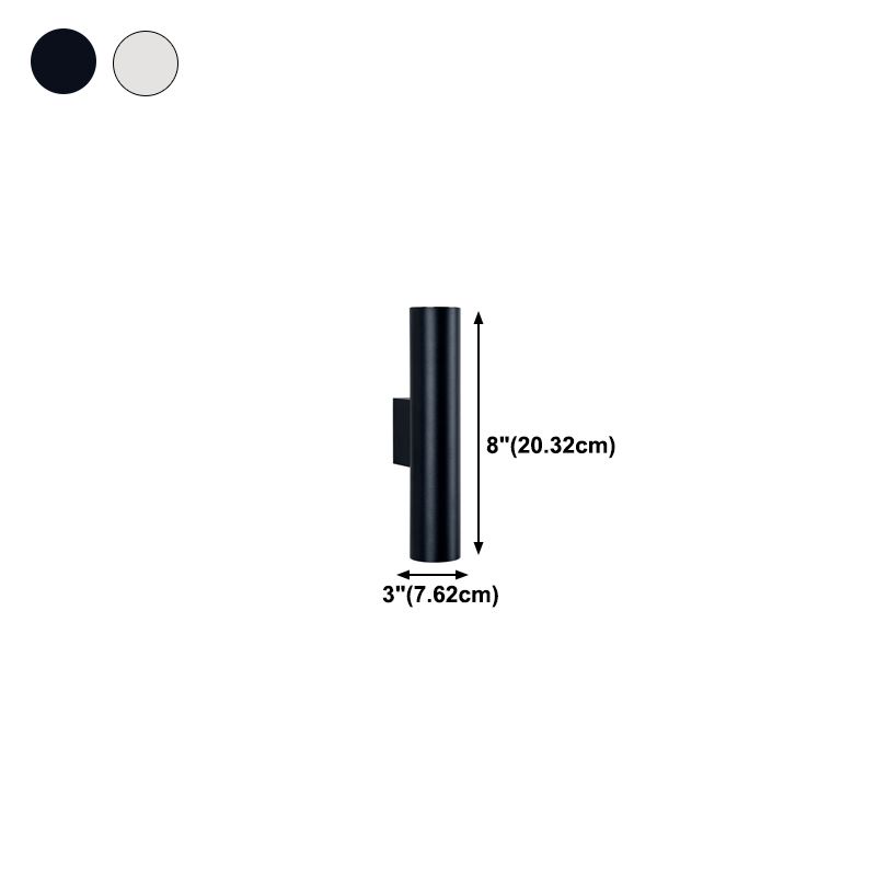 Metal Cylinder Sconce Light Fixture Nordic Style LED Wall Mount Light Fixture