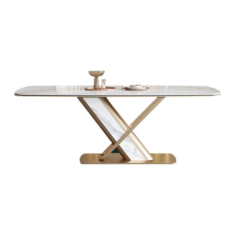 Designer Style 1/4/5/6/7 Pieces Rectangle Dining Set Sintered Stone Top Dining Table Set