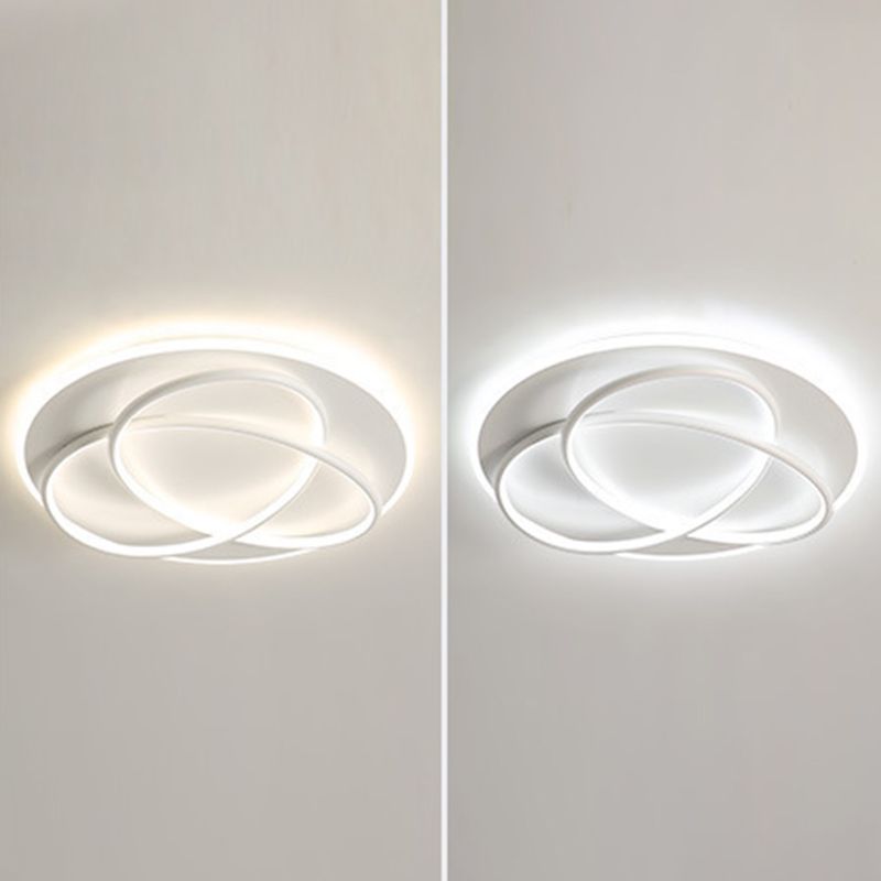 Modern Style Linear Shape Ceiling Lighting Metal 2 Light Ceiling Light for Bedroom