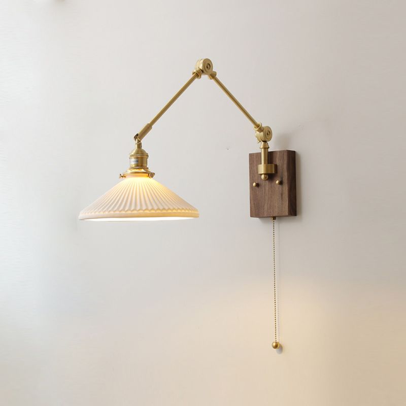 Sitting Room One Head Wall Sconce Contemporary Ceramic Wall Mounted Light Fixture