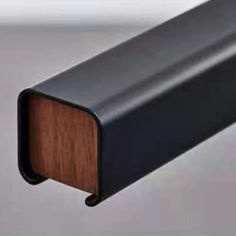 Einfacher Stil Rechteckinsel Island Kronleuchter 1-Kopf-LED-Anhängerbeleuchtung mit Acrylschatten