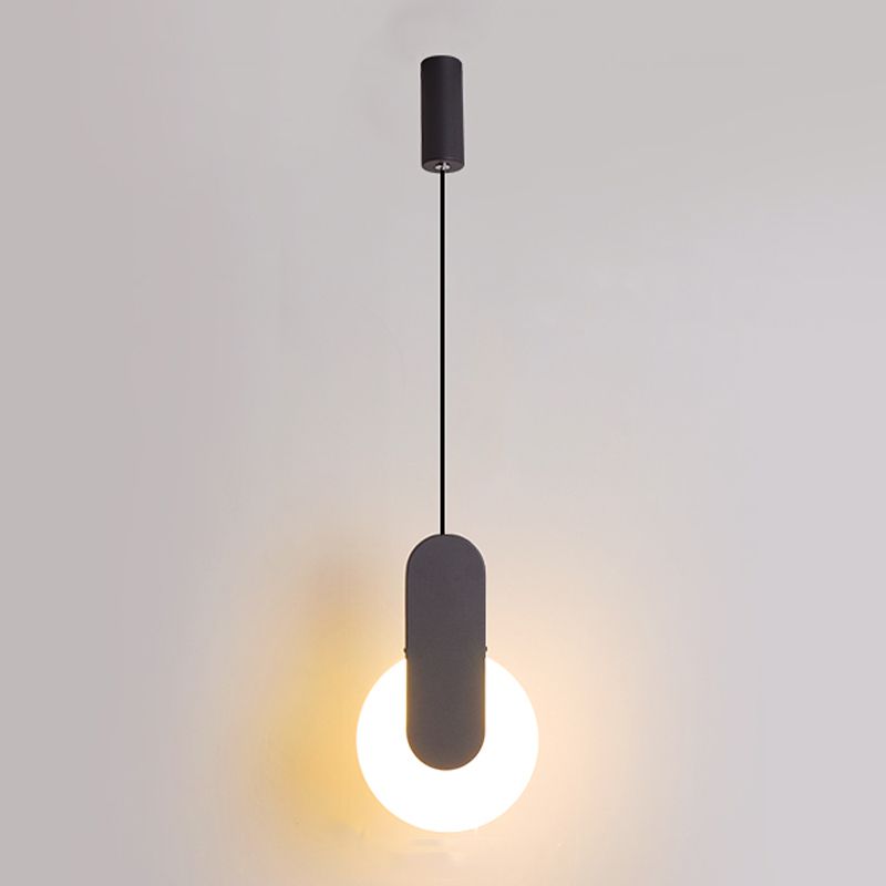 Éclairage de pendentif en acrylique noir