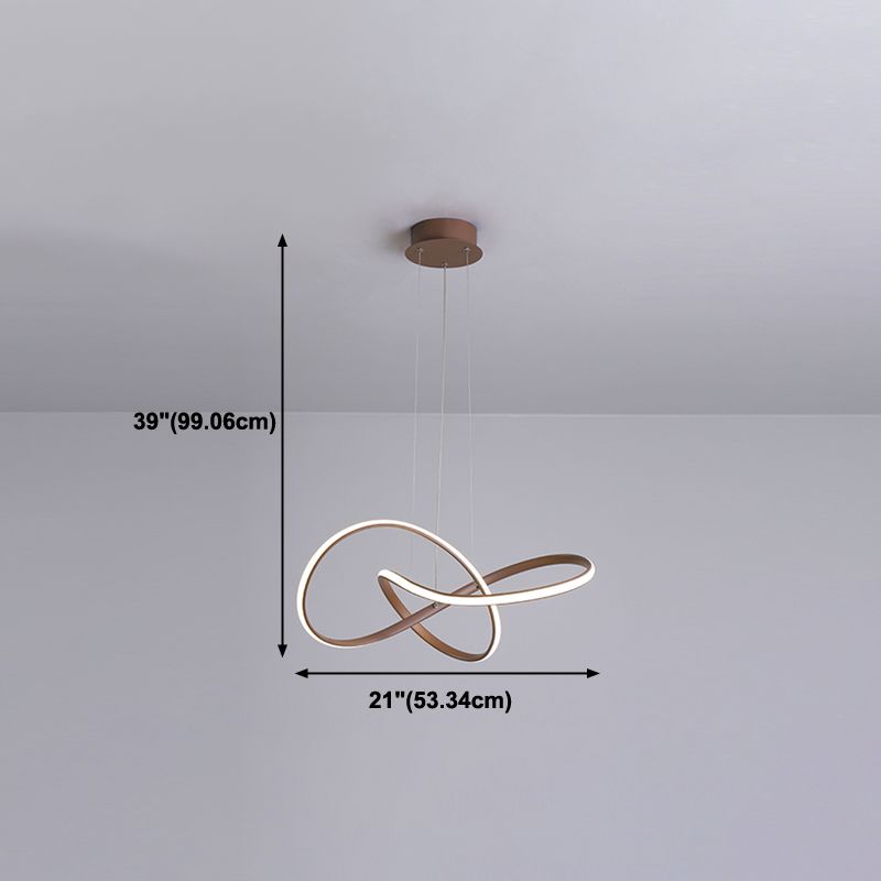 Hedendaags aluminium hanger licht lineair plafondlicht voor eetkamer