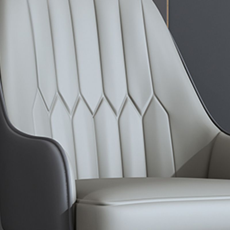 Silla de comedor de metal de estilo escandinavo, silla con respaldo sólido y brazo