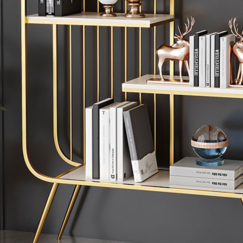 Metal Open Back Bookshelf Standard Shelves Included Bookcase for Study Room