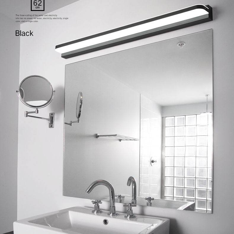 Lineare Waschtischbeleuchtung Ideen moderne Wandlampe in mehreren Sichtlosen für Badezimmer