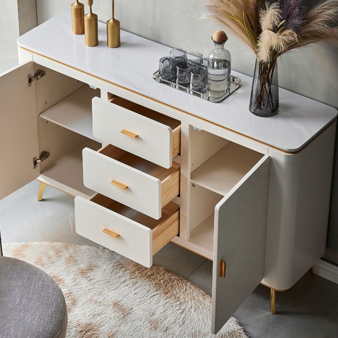 Manufactured Wood Dresser Classic Glam Storage Chest Dresser