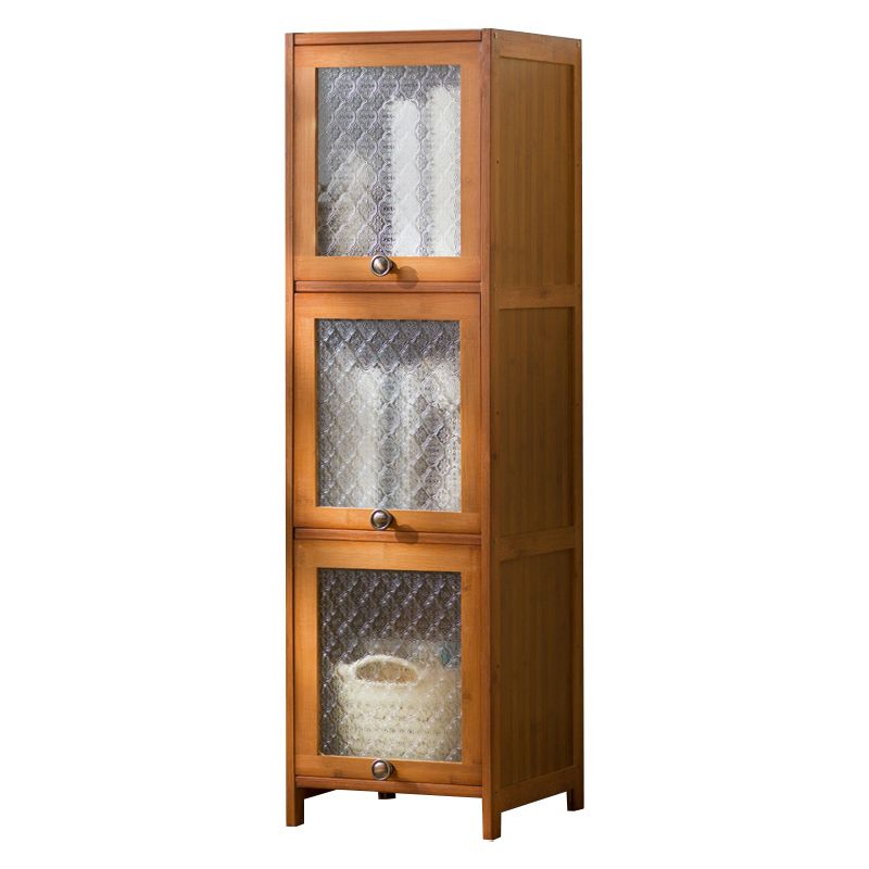 Glass Door Cabinet Scratch Resistant Accent Cabinet with Doors