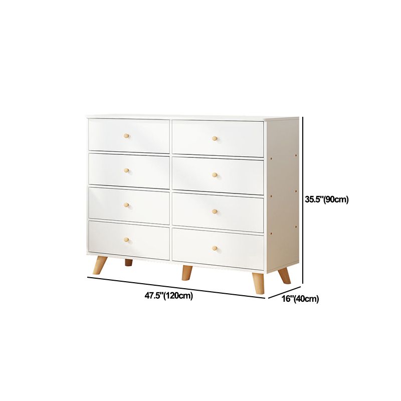 Contemporary Accent Chest with Drawers Wooden Straight Legs Chest